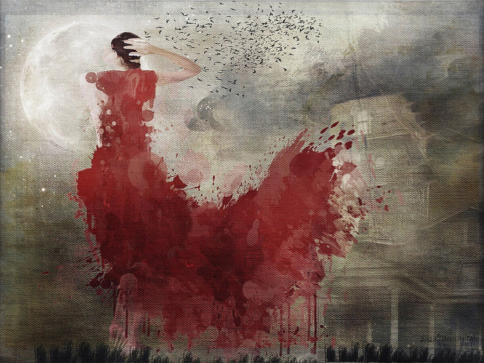 Jane Schultz, 2021 - 'Symphony in Red - Minuet with Birds'